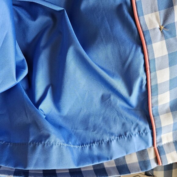 St. Johns Bay NWOT Woman SZ M Gingham Check Jacket Double Breasted Lined Preppy - Picture 8 of 9